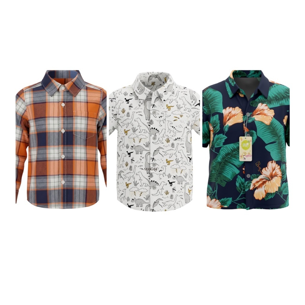 NWT Bundle of 3 Boys Dress Shirts Size 24 Months (Carter’s and Baby GAP)